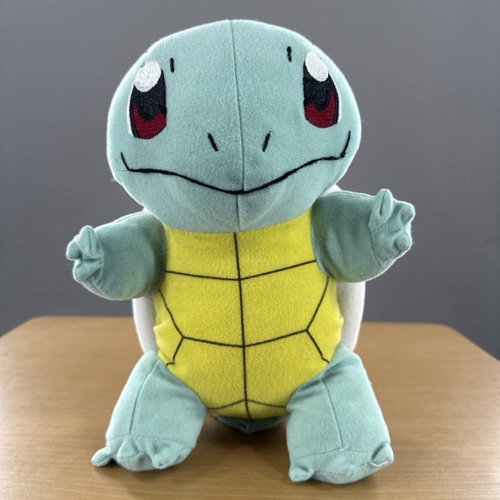 Squirtle Pokémon Red Eye‎ Plush 10" Official Toy Stuffed Animal Toy Factory